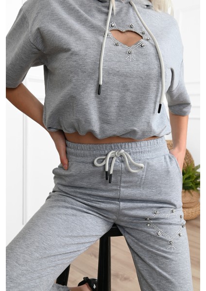 Kadın Göğüs Dekolteli Eşofman Takımı 3797-23 indirimleri