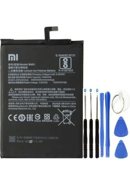 Xiaomi Mi Max 3 Pil Batarya + Tamir Seti 5400 Mah