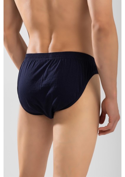 Erkek Pamuklu Beli Lastikli Düz Slip Külot 3'lü Paket Lacivert fırsatları