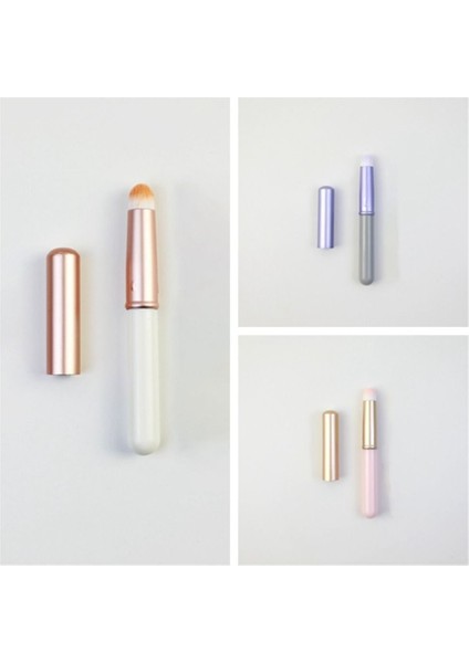 Exces Profesyonel Dudak Fırçası Çok Amaçlı Taşınabilir Makyaj Araçları Tekrar Tekrar Kullanılan Güçlü Kapsama Ruj Fırçası Kadın (Yurt Dışından)