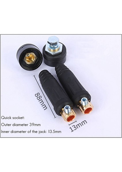 Takım Siyah Avrupa Tarzı Elektrikli Kaynak Makinesi Kablo Konektörü Dkj Hızlı Bağlantı Prizi (Yurt Dışından) fiyatları