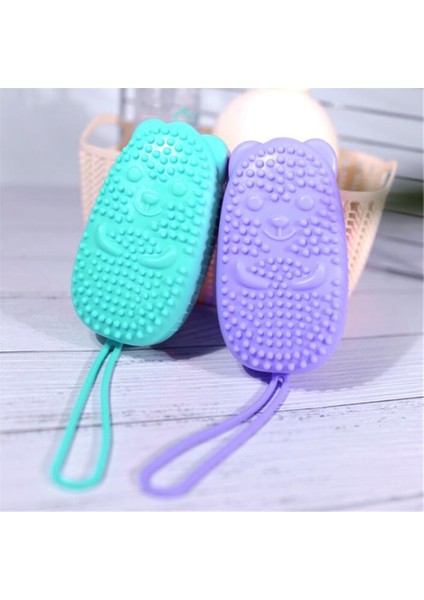 Silikon Vücut Scrubber Banyo Peeling Fırçalama Sünger Duş Fırçası Exfoliator Cilt Bakımı Temizleyici Ölü Cilt Sökücü Banyo Araçları (Yurt Dışından) indirimleri