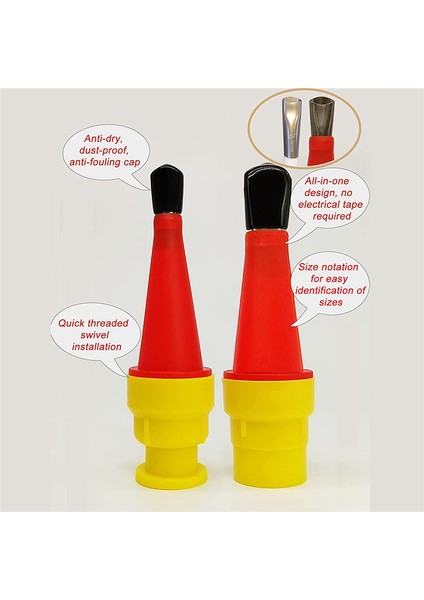 18 Parça Üniversal Nozul Farklı Boyutlarda Nozullar Aplikatör Koruyucu Kapaklı Bitirme Ucu Alet Seti (Yurt Dışından) fiyatları