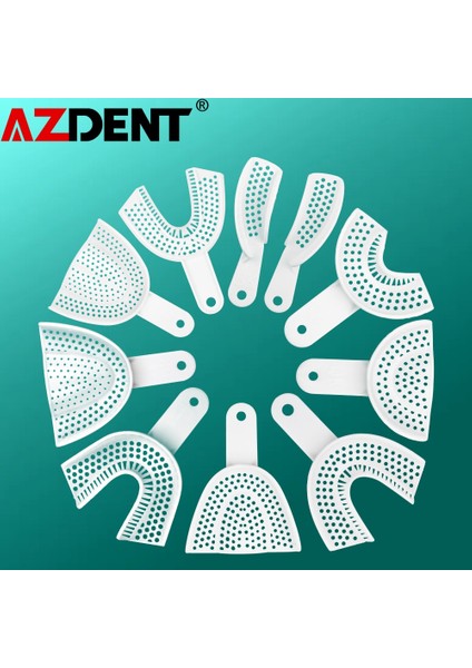 10 Adet/takım Diş Plastik Tepsi Örgü Olmadan Diş Hekimi Araçları Diş Hekimliği Laboratuvarı Malzeme Diş Tutucu (Yurt Dışından)