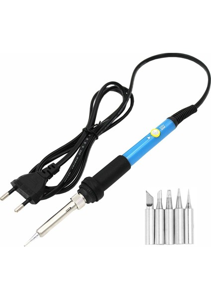 Ayarlanabilir Sıcaklık Havya Kiti 220V 60W/80W LCD Ekran Havya Tamir Demir Istasyonu Kaynak Aracı Aksesuarları (Yurt Dışından)