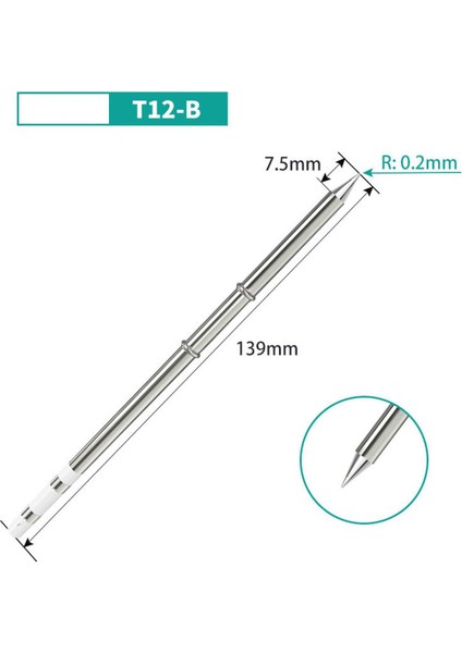 T12 K Serisi Havya Havya Ipuçları T12-KL Kf Kr Ku Serisi Hakko FX951 Stc ve OLED Elektrikli Havya Için Demir Ucu (Yurt Dışından)