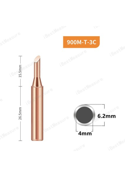 1/5 Adet 900M-T Saf Bakır Havya Ucu Kurşunsuz Lehim Ipuçları Kaynak Kafası Bga Lehimleme Araçları Markalama Demir (Yurt Dışından)
