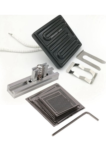 Takım Üst Seramik Isıtıcı Isıtma Plakası ve 1 Takım Doğrudan Isıtma Bga Şablonlar Şablonları + Fikstür Kalay Lehim Topu Araçları (Yurt Dışından) modelleri