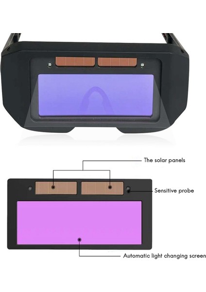 Otomatik Fotoelektrik Kaynak Gözlükleri Güneş Enerjili Otomatik Kararan Kaynak Maskesi Kask Göz Gözlüğü Kaynağı (Yurt Dışından) indirimleri