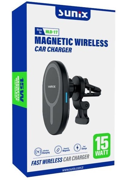 Magsafe Araç Tutucu 15W Hızlı Şarj Hld-17