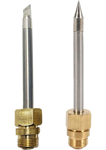 2x 510 Arayüzü Havya Ucu Mini Taşınabilir USB Havya Ucu Kaynak Tamir Aksesuarları, Bıçak Ucu ve Sivri (Yurt Dışından)