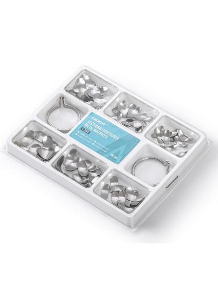 100 Adet/kutu Azdent Dental Matris Kesit Konturlu Metal Malzeme Springclip NO.1.330 Matrisler Dentsit Araçları (Yurt Dışından) fiyatları