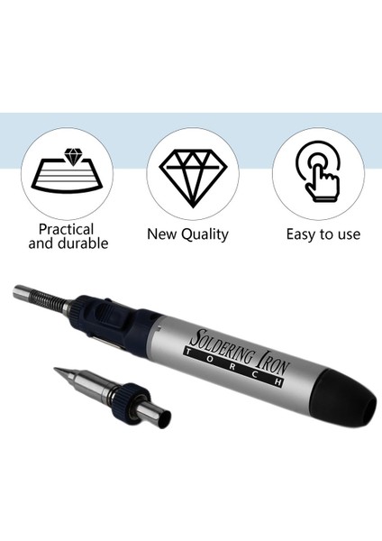 2 In 1 12ML Kalem Şekli Gaz Havya Aracı, Havya Kafası ile (Yurt Dışından) modelleri