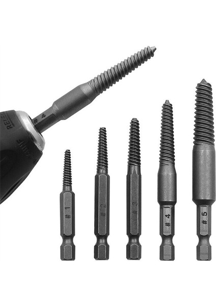 Le 5 Adet Vida Çıkarıcı 52MM/83MM/61MM/66MM/75MM Yüksek Sertlik Aşınmaya Dayanıklı Merkezi Matkap Uçları Kırık El Aleti (Yurt Dışından) modelleri