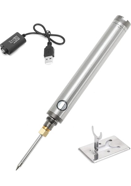 Taşınabilir USB Havya Seti 1600MAH Kablosuz Şarj Edilebilir Ed, Kablosuz Şarj Lehimleme Aracı (Yurt Dışından)