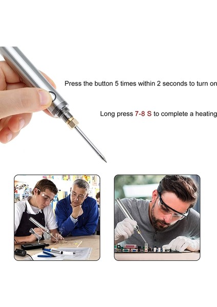 Taşınabilir USB Havya Seti 1600MAH Kablosuz Şarj Edilebilir Ed, Kablosuz Şarj Lehimleme Aracı (Yurt Dışından) indirimleri