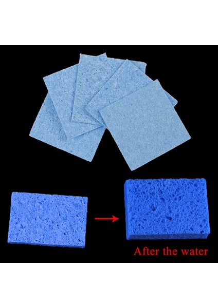 El Aleti 5 Adet 6 cm * 6 cm Havya Lehim Ucu Kaynak Temizleme Süngeri Pedleri Katmanı (Yurt Dışından)