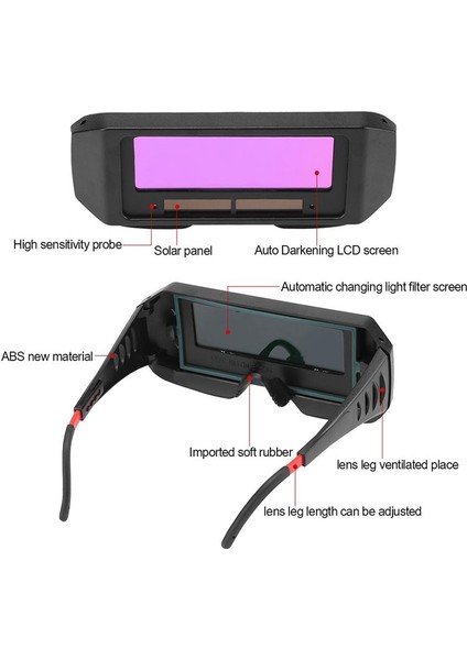 Dası Otomatik Fotoelektrik Kaynak Gözlükleri Güneş Enerjili Otomatik Kararan Kaynak Maskesi Kask Göz Gözlüğü Kaynak Camı (Yurt Dışından) indirimleri