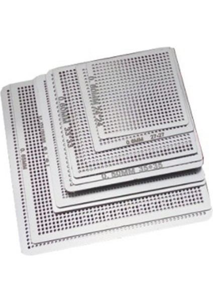 27 Adet Çelik Hasır Dizüstü Bilgisayar Çipi Akı Bga Reballing Stencil Şablon Kiti ile Evrensel Reball Istasyonu (Yurt Dışından) indirimleri