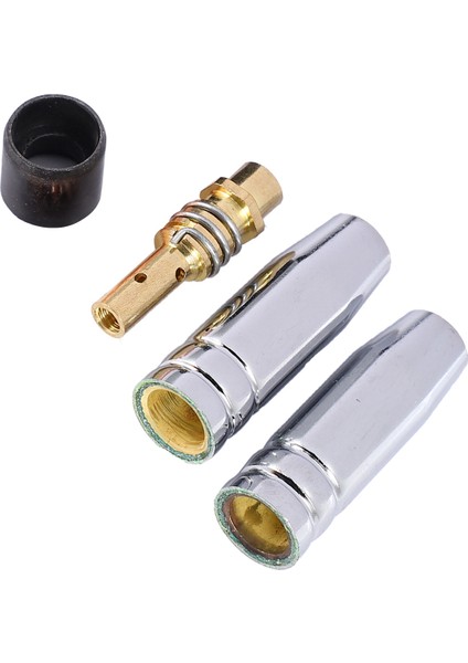 Adet/takım 15AK Mig/mag Kaynak Memesi Iletişim Ipuçları 0.8X25MM M6 Gaz Konektörü Tutucu Seti AD068+, Nokta Kaynakçı Sarf Malzemeleri (Yurt Dışından) modelleri