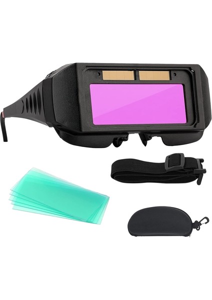 Kaynak Gözlüğü Güneş Enerjili Oto Camları, Kafa Bantlı ve Kılıflı (Yurt Dışından) modelleri