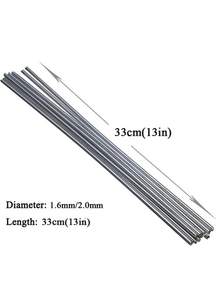 50 Adet Evrensel Kaynak Çubukları Bakır Alüminyum Demir Paslanmaz Çelik Fux Özlü Kaynak Çubuğu Kaynak Teli Elektrot 33CM x 1.6mm (Yurt Dışından)