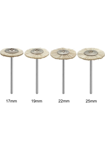 10 Adet/torba 2.35MM Parlatma Fırçası Tekerlek Diş Laboratuvarı Laboratuar Malzemeleri Yumuşak Beyaz Keçi Kılı Döner Araçları Düşük Hız Hp Shank Buff (Yurt Dışından) modelleri