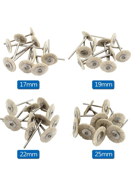 10 Adet/torba 2.35MM Parlatma Fırçası Tekerlek Diş Laboratuvarı Laboratuar Malzemeleri Yumuşak Beyaz Keçi Kılı Döner Araçları Düşük Hız Hp Shank Buff (Yurt Dışından) fırsatları