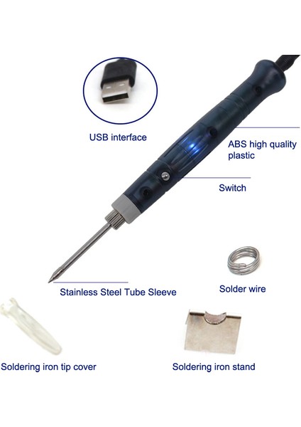 USB Powered Elektrikli Havya Araçları Kiti Isıtma Lehim Kalem Kaynak Araçları Mj (Yurt Dışından) fırsatları