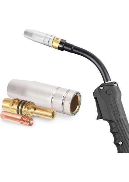 Nozullar Temas Uçları Tutucular Kaynak Parçaları Seti Mig Kaynakçı Sarf Malzemesi 15AK Torç Kaynak Makinesi Için Fit 1 mm (Yurt Dışından)