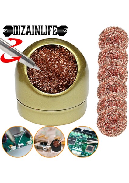 Havya Ucu Temizleyici Lehim Sökme Temizleme Topu Kaynak Havya Örgü Filtre Metal Tel Standı Çelik Top Kalay Sökücü (Yurt Dışından) modelleri