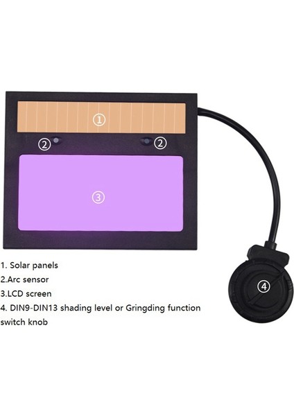 Güneş Otomatik Kararan Kaynak Lens Paneli Kaynak Kask Maskesi Otomatik Filtreleme Abajur Göz Gözlükleri (Yurt Dışından) fırsatları