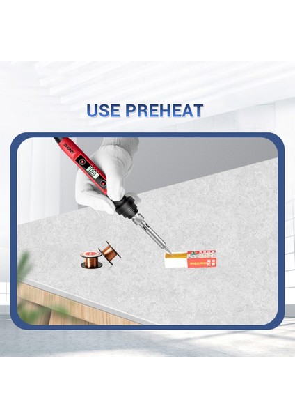 60W Dijital Ekran Elektrikli Havya Ayarlanabilir Sıcaklık Kaynakçı Taşınabilir Mini Seramik Isıtıcı Kaynak Elektrikli Aletler (Yurt Dışından) indirimleri
