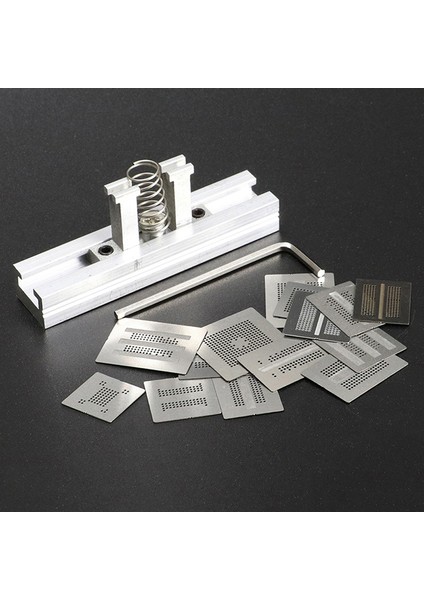 Yenı 12/14 Adet Bga Reballing Stencil Tahsis Kiti Ddr2 Ddr2-3 Ddr3 Ddr5 Mj (Yurt Dışından) modelleri