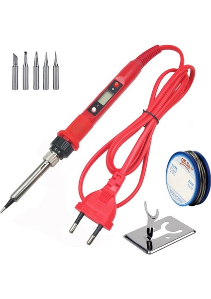 Elektrikli Havya Dijital Havya Teneke Kiti Seti Elektrikli LCD Sıcaklık Ayarlanabilir 220 V 80 W Tamir Kaynak Araçları (Yurt Dışından) modelleri