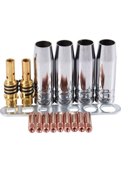 17 ADET/15AK Mig/mag Kaynak Memesi Iletişim Ipuçları 0.8X25MM M6 Gaz Konektörü Tutucu (Yurt Dışından)