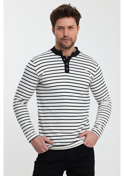 Düğmeli Erkek Sweatshirt (E24-72803-ERK)