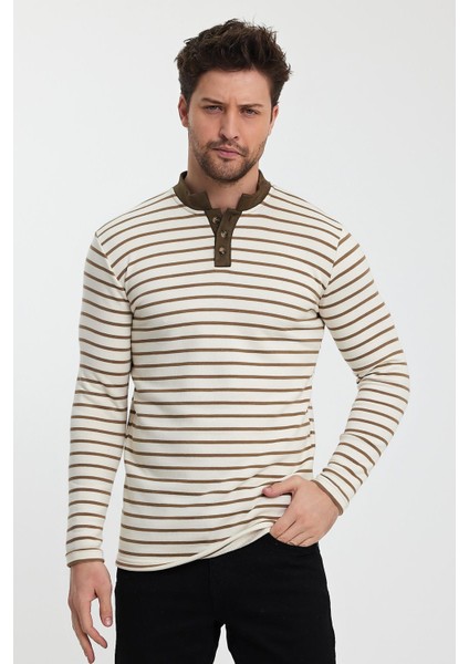 Düğmeli Erkek Sweatshirt (E24-72803-ERK)
