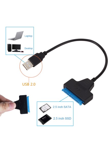 Grwibeo USB Sata 3 Kablo Sata Usb3.0 Adaptörüne Kadar 6 Gbps Desteği 2.5 Inç Harici SSD HDD Sabit Sürücü 22 Pin Sata Iıı A25 2.0 (Yurt Dışından)