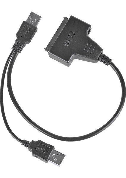 USB 2.0 - Sata 7 Kablo 2.5 Inç Sata Sabit Disk Harici + 15PIN SSD HDD Adaptörü Ofis Bakım Bilgisayarı Kaynağı (Yurt Dışından)