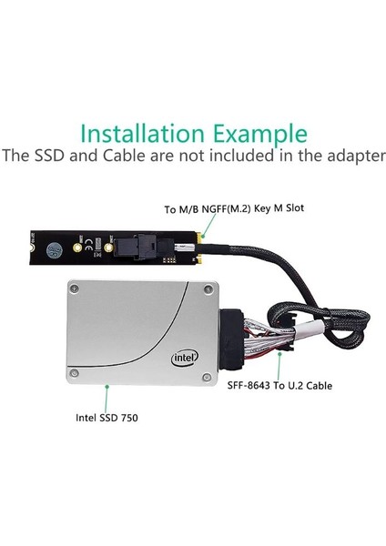 U.2 SFF-8639 Nvme LX9B Için Mini-Sas Hd (SFF-8643) 36 Pimli Konnektörlü M.2 Modülü (Yurt Dışından) fiyatları