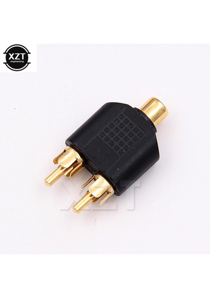 1 Adet Sıcak Satış 1 Rca Dişi 2 Rca Erkek Y Splitter Ses Adaptörü Dönüştürücü Konektörü (Yurt Dışından)