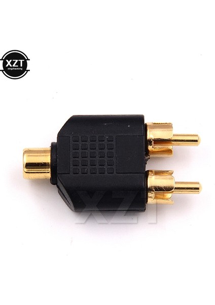 1 Adet Sıcak Satış 1 Rca Dişi 2 Rca Erkek Y Splitter Ses Adaptörü Dönüştürücü Konektörü (Yurt Dışından) indirimleri