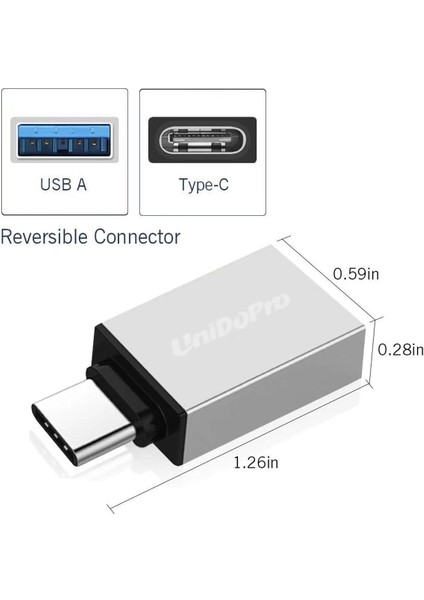 Samsung Galaxy Tabpro S, S8 / S9 / S9 Plus, Not 8, A8 + A8 2018 Usb-C Dönüştürücü Için USB 3.1 Tip-C - USB 3.0 Otg Adaptörü (Yurt Dışından)