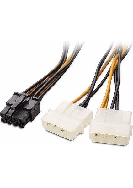 15CM 5 Adet/grup 8 Pin Pcı Express Erkek Çift Lp4 4pin Molex Ide Pcı-E Grafik Ekran Kartı Güç Kablosu Adaptörü (Yurt Dışından)