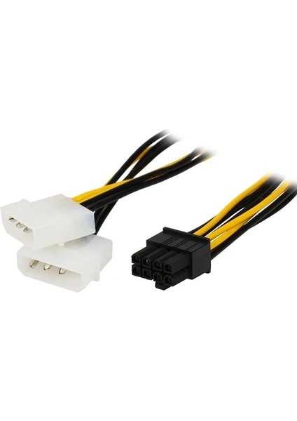 15CM 5 Adet/grup 8 Pin Pcı Express Erkek Çift Lp4 4pin Molex Ide Pcı-E Grafik Ekran Kartı Güç Kablosu Adaptörü (Yurt Dışından)