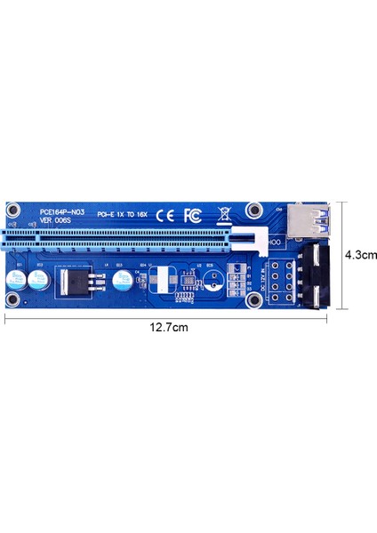 Chıpal VER006S Pcı-E Yükseltici Kart 30 cm 60 cm 100 cm USB 3.0 Kablo Pcı Express 1x Ila 16X Genişletici Pcıe Adaptörü Gpu Grafik Kartı Için (Yurt Dışından)