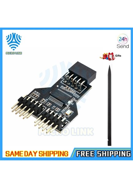 9 Pin USB Başlığı Dişi 1 Ila 2 Erkek Kurulu 9-Pin USB Hub USB 2.0 9 Pin Konnektör Adaptörü Nzxt Sıvı Soğutma Için Rgb Splitter (Yurt Dışından) fiyatları
