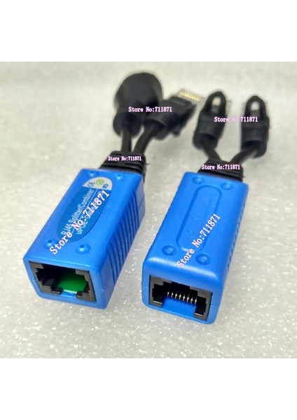 8pin RJ45 Ayırıcı Upoe Kablo Seti 2 Adet 8p Iki Konnektör RJ45 Birleştirici Poe Hattı Iki Kamera RJ45 Ağ Kablosu Uzatma Kablosu (Yurt Dışından)