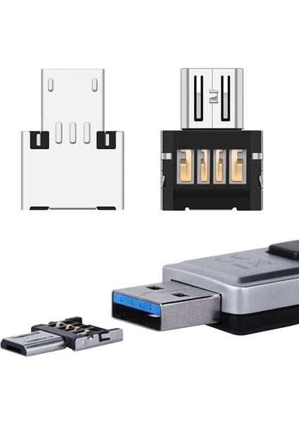 3 Adet/mini Mikro USB Otg Kablosu Samsung Htc Xiaomi Huawei Sony Lg Android Otg Kart Okuyucu Mikro USB Otg Adaptörü (Yurt Dışından)